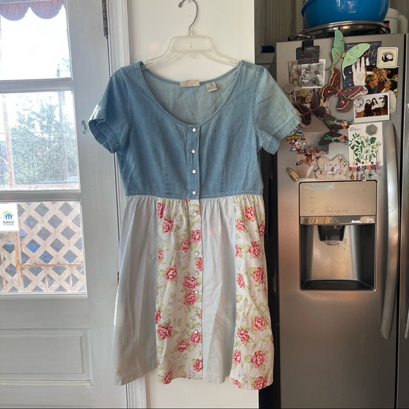 Vintage Dresses & Skirts - Vintage 90s patchwork dress